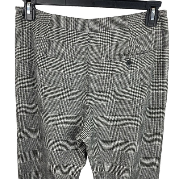 Wilfred | Chambery Cream Black Plaid Ankle Pants - Picture 5 of 8